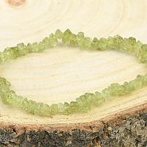 Bracelet of olivine crystals