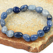 Blue calcite pebbles bracelet