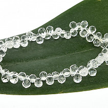 Bracelet of teardrops made of crystal facets