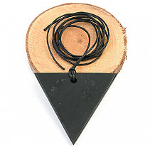 Shungite trigon pendant (4.5cm)