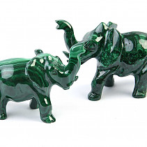 Malachite elephant figurine (6-8cm)