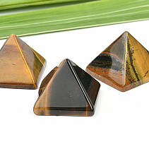 Tiger's eye in the shape of a pyramid (2.5 cm)