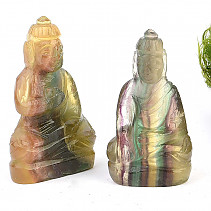 Buddha made of striped fluorite (4.5 cm)