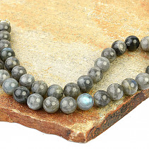 Labradorite necklace 1.2cm (45cm)