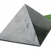 Polished shungite pyramid (approx. 8 x 6.5 cm)