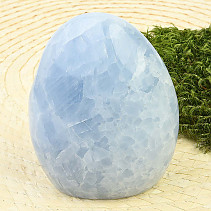 Modrý kalcit stojící kámen (580g)