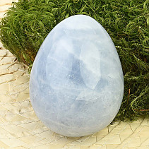 Blue calcite in the shape of an egg (223g)