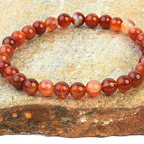 Bracelet with agate and carnelian