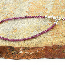 Fine ruby bracelet Ag 925/1000