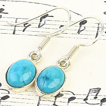 Silver earrings with turquoise Ag 925/1000