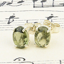 Delicate oval earrings with Ag 925/1000 studs