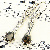 Drop earrings in sterling silver Ag 925/1000 + Rh