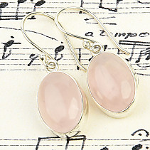 Oval-shaped rosette earrings Ag 925/1000