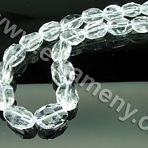 Cut oval necklace - Crystal extra