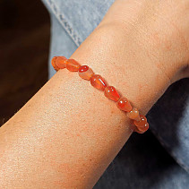 Charming bracelet in the shape of drops of carnelian and agate bracelet