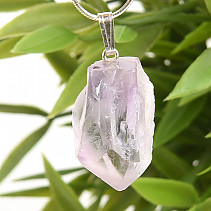 Natural crystal amethyst pendant handle Ag 925/1000