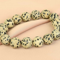 Natural jasper Dalmatian bracelet