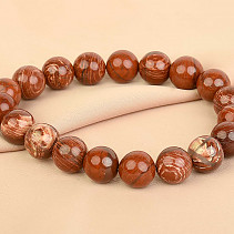 Jasper wrapped with beads 10mm bracelet