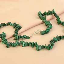 Irregular shapes of malachite necklace 60cm