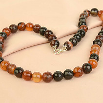 Cut agate beads necklace