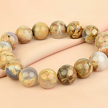 Jasper and chalcedony bracelet