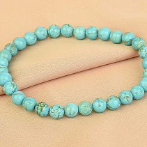 Smooth tyrkenite beads bracelet