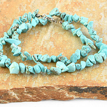 Necklace stone pieces - bright turquoise