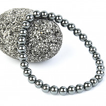Bracelet beads 6mm - Hematite