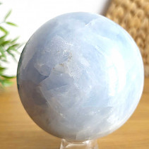 Smooth ball of blue calcite 1281g
