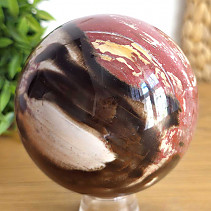 Petrified wood larger polished ball 1006g