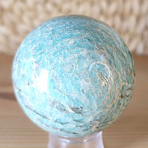 Amazonite stone in the shape of a ball with a diameter of 6.2 cm