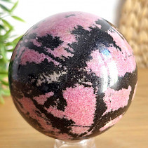 Smooth ball of rhodonite stone 1256g