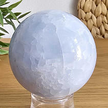 Blue calcite ball with a diameter of 5.6 cm
