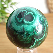 Malachite stone in the shape of a ball with a diameter of 5.8 cm