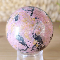 Rhodonite stone in the shape of a ball with a diameter of 5.2 cm