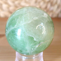 Green fluorite stone in the shape of a ball with a diameter of 5.0 cm