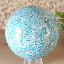 Amazonite stone in the shape of a ball with a diameter of 8.2 cm
