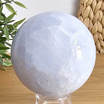 Blue calcite ball with a diameter of 6.5 cm