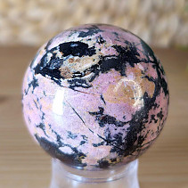 Rhodonite stone in the shape of a ball with a diameter of 5.1 cm