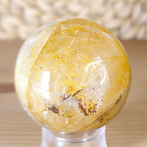 Crystal stone with limonite in the shape of a sphere with a diameter of 5.0 cm