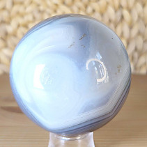 Agate stone in the shape of a ball with a diameter of 7.7 cm