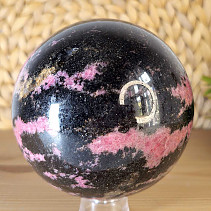 Rhodonite stone in the shape of a ball with a diameter of 10.2 cm
