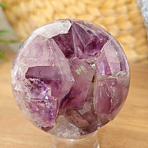 QA amethyst stone with ball-shaped crystals 383 grams