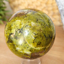 Green opal stone in the shape of a ball 497 grams