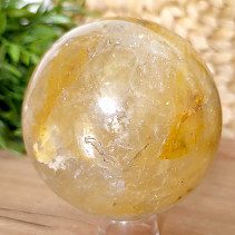 Crystal stone with limonite in the shape of a ball 1040 grams