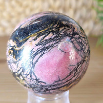 Rhodonite stone in the shape of a ball with a diameter of 5.5 cm