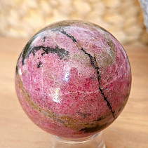 Rhodonite stone in the shape of a ball 390 grams