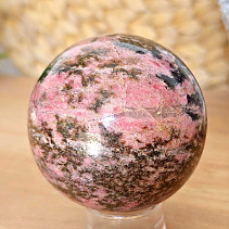 Rhodonite stone in the shape of a ball 440 grams