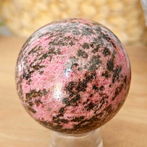 Rhodonite stone in the shape of a ball 443 grams