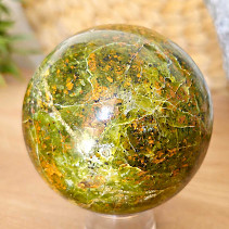 Green opal stone in the shape of a smooth ball 483 grams